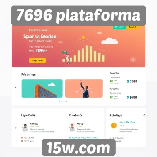 Análise da interface do site 7696 plataforma